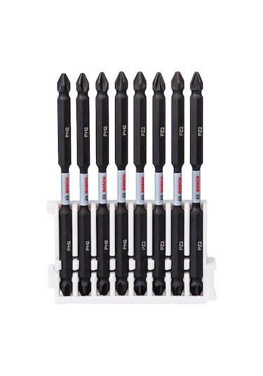 Bosch Impact Ctrl Çift Taraf 8'li PH2/PZ2 110mm Vidalama Ucu Paketi - 2608522348