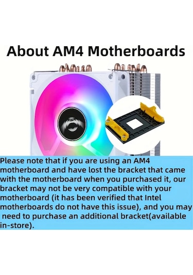 Willowhaven Siyah 6 Bakır Tüplü Rgb Kule Cpu Soğutucu Fan Pwm Kontrollü Sessiz Pc Soğutma Sistemi