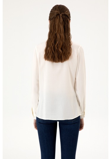 U.s. Polo Assn. Kadın Gömlek Desenli 50316429-vr256 İnci