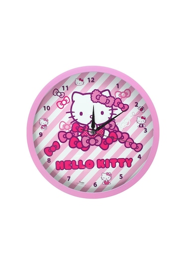 Ykc Hello Kitty Çocuk Odası Duvar Saati-Lisanslı Diğer