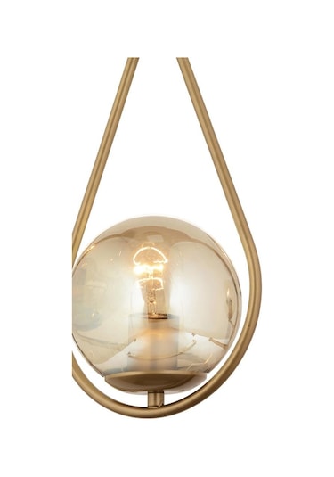 Apliqa Mirza Tekli Eskitme Bal Camlı Sarkıt Modern Avize