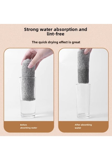 Geeroyoo Bambu Kömürlü Ultra Emici Mutfak Temizlik Bezi - 10 Adet, Yağ Lekeleri İçin Mükemmel