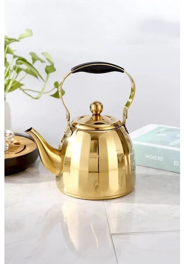 Vicalina 3 Litre Paslanmaz Çelik Demlik İthal Alman Kalitesi Gold Vl-tj04 Altın