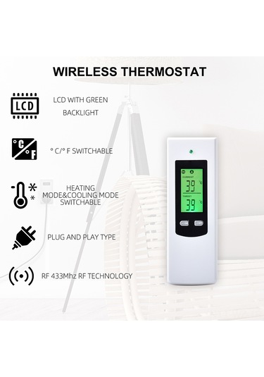 Wezone Sıcaklık Kontrol Cihazı Ev Isıtma/soğutma Akıllı Prizi Lcd Ekranlı 230v 16a 3680w Otomatik Sıcaklık Regülasyonu Euro Şarjı