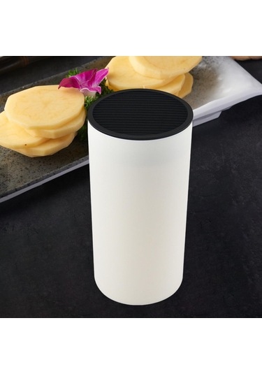 Suntek Tezgah Beyaz Için Evrensel Bıçak Blok Çatal Tutucu