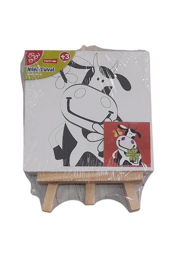 Bu-bu Çerçeveli Tuval Standı Mini 11x11 Cm Kamyon