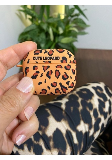 Iphone Iphone 3. Nesil Uyumlu Koruyucu Bluetooth Kulaklık Kılıfı Sarı Le0par Desenli Fosforlu S.leopar Airpods 3. Nesil