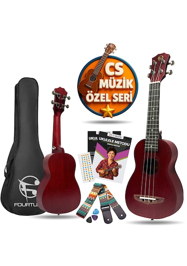 Fourtune Elio UKS-21RD Soprano Ukulele Maun Hakiki Ağaç (ÖZEL SERİ)