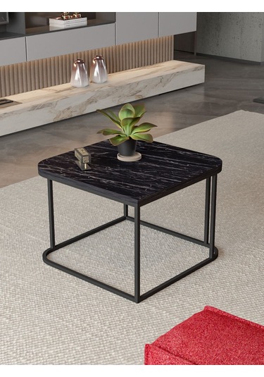 Orta Sehpa Tekli Damla Bendir Siyah