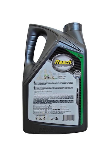Rasch Valva Apı GL-1 Genel Amaçlı Dişli Yağı No 140 - 3 L