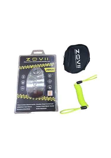 Zoovıı 14mm Çelik Alarmlı Disk Kilit