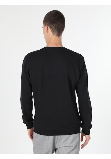 Colin's Colins Regular Fit Baskılı Siyah Erkek Sweatshirt 001