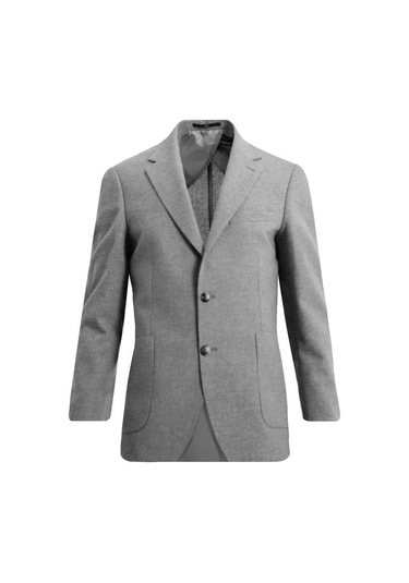 Uki Gri Mono Yaka Klasik Ceket Gri