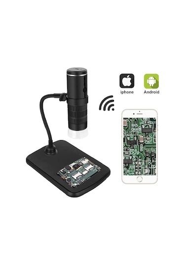 Triline 1000x Wifi Dijital Led Kablosuz Pilli Mikroskop 1080p