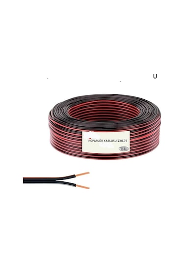 Beyaz 2 0,75 Kordon Kablo Başlıksız 100 Metre