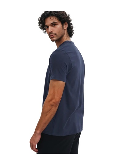 Ar-ma Erkek Regular Fit Pamuk Süprem Basic Bisiklet Yaka Tişört Y31344408002 Lacivert XL