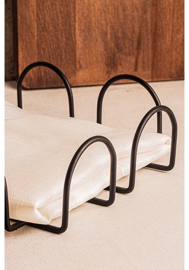 Snippy Visa - Metal Mat Siyah Peçetelik