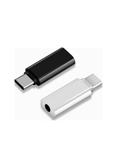 Willowhaven Usb-c'den 3.5mm Ses Adaptörü, Zinc-alloy+abs, Cep Telefonu Kulaklık Konvertörü, Siyah