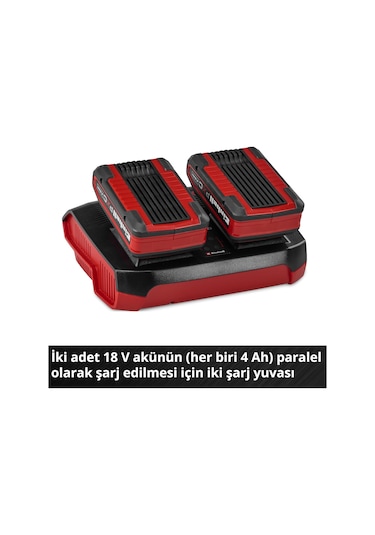 Einhell Şarj Cihazı Power X-change Çift Şarj Cihazı 4 Ah