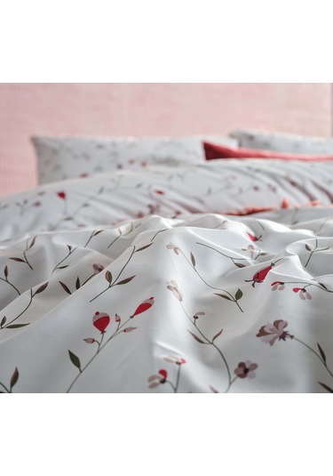 Ranforce Elegan Tek King Size Nevresim Takımı - Beyaz