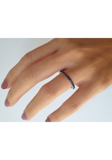 Sirius Safir Taşlı Yarım Tur Yüzük 0804R0134