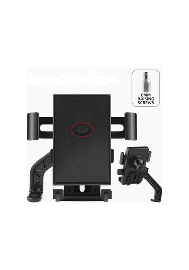 Otommatik Model Motosiklet Telefon Tutucu Ayna Bağlantılı - 9091864524000ynt