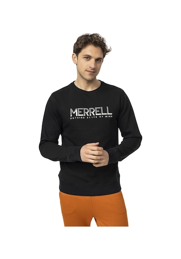 Merrell Merrell Erkek Günlük Giyim Sweatshirt Smith Siyah Siyah