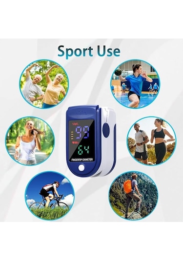 Pulse Oksimetre Parmak Tipi Kan Oksijen Nabız Ölçer Oximeter Ke-6007