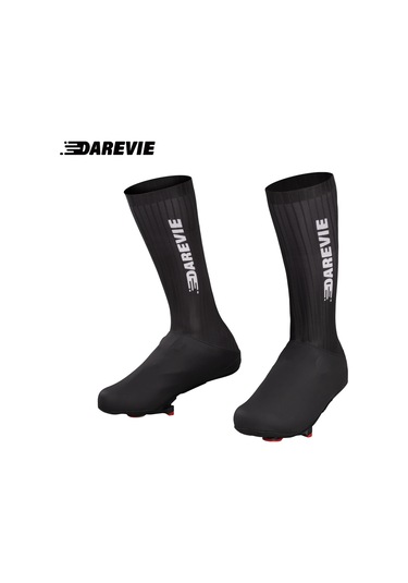 Bisiklet Ayakkabı Koruyucu Kaymaz Su Geçirmez Aero Galoş Gri - Siyah