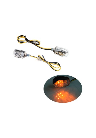 Suntek Led Dönüş Sinyali Işıkları 12 V Motosiklet İçin 6 MM Montaj Cıvatası 2 Parça