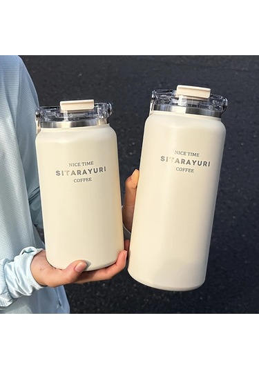 Willowhaven Siyah 40.58oz Minimalist Büyük Kapasiteli Paslanmaz Çelik Termos Suluk, Geniş Tutamaklı Sızdırmaz Siyah