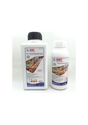 Arc150 Ultra Şeffaf Döküm Tipi Parlak Epoksi Reçine 1.5 KG Set