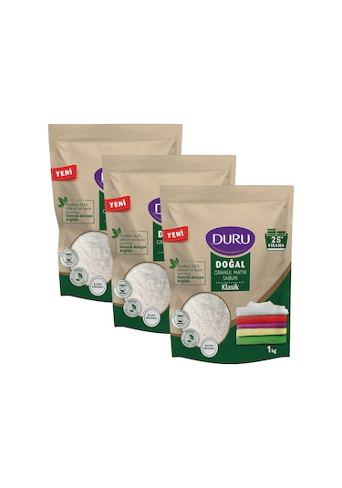 Duru Doğal Granül Matik Sabun Klasik 3 x 1 KG