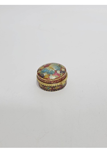 Antika Cloisonne Minyatür Kutu 4,4x2,5cm 072