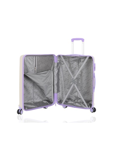 Mçs Polipropilen Valiz V374 65 Cm S21yy100000665 10729 Kemik/lila Kemik - Lila