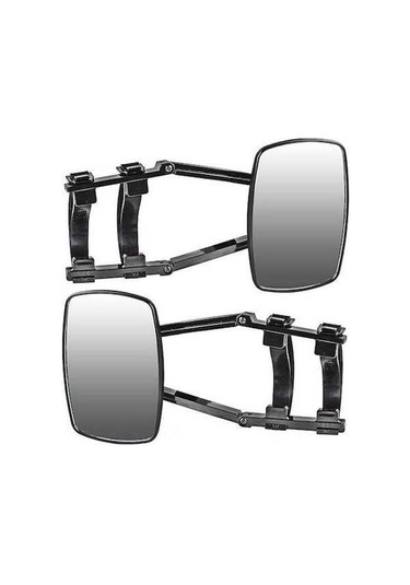 Besthome1 İki Karavan Aynası, Evrensel Ek Ayna, Karavan Aynası, 190x125mm, Ayarlanabilir Çift Taraflı, Tüm Standart Araçlar İçi