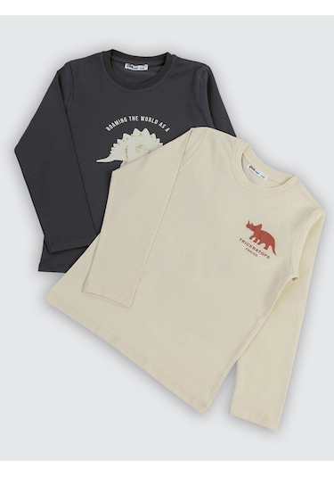 Civil Boys Erkek Çocuk 2'li Sweatshirt 5-13 Yaş Antrasit Antrasit