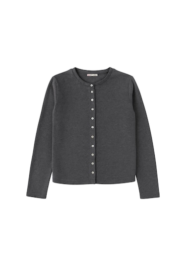 4771 Kadın Örme Basic Selanik Hırka Antrasit Antrasit