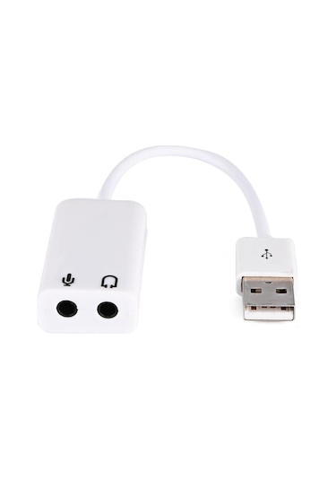 Harici Kablolu 7.1 Usb Ses Kartı 3.5mm Mikrofon Çevirici Dönüştür