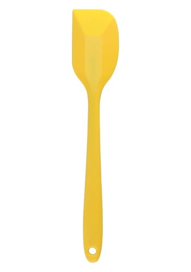 Sarı Silikon Mutfak Pişirme Araçları Silikon Tek Parça Spatula Küçük Kek Krem Guacamole Pişirme Spatula