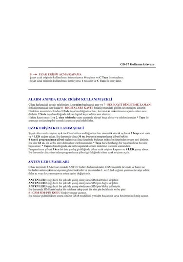 Electrosec Gd -17 Gsm Arama Modülü