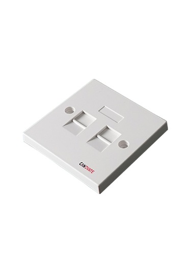 Canovate 25 Adet Faceplate 2 Port 86X86 Tip Fildişi Data Prizi