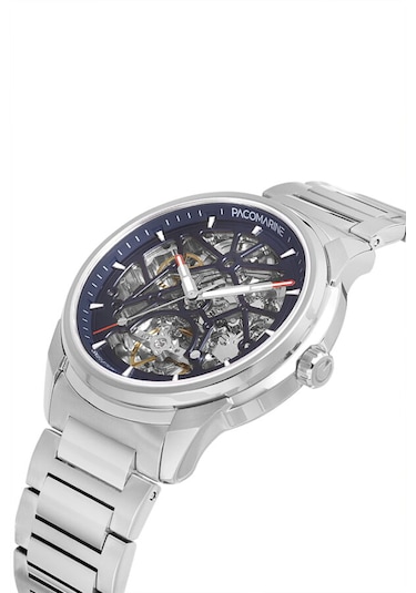 Pacomarine Pm.22156.02 Skeleton Otomatik Erkek Kol Saati Gümüş