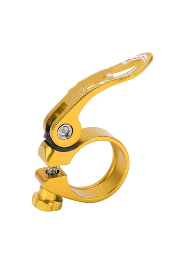 Fosenze Bolany Alüminyum Alyuminyum Bisiklet Oturma Postu Klembi 31.8mm Hızlı Serbest Kilitlenme Fonksiyonu Dağ Yolu Yolları İçin Altın Renkli Aksesuar Altın