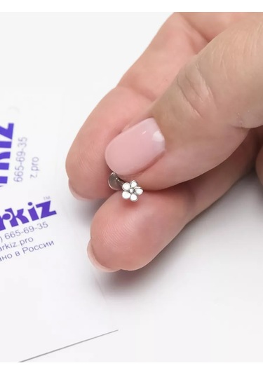 Markiz Gümüş 925 Kulak Kıkırdağı İçin Labret Labret Piercing 192262704 Gümüş