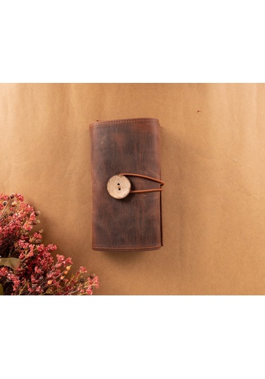 Deri Kablo Aksesuar Taşıma Çantası G2 Antik Kahve