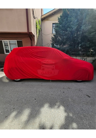 Kırmızı Penye Branda Universal Hatchback Uyumlu Koruma