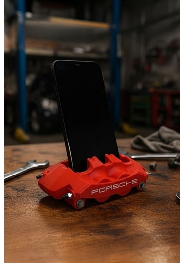 Porsche Fren Kaliperi Tasarımlı Telefon Standı Çok Renkli