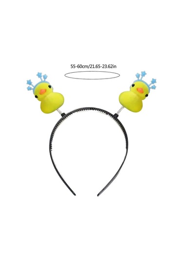 Genç Kız Yüz Yıkama Kafa Bantları Sevimli Sarı Ördek Şeklinde Diğer