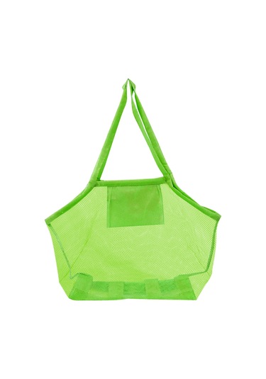 Konesam Yeşil Ağ Siteli Büyük Boy Plaj Çantası - Kum Ve Suyu Çıkartır, Oyuncak/çamaşırları Taşır, Hafif Ve Katlanabilir Çok Renkli